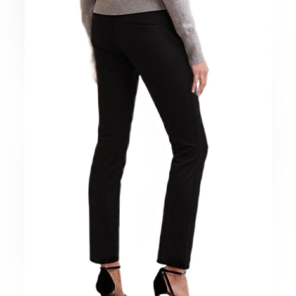 Banana Republic Sloan Side Zipper Slim Fit Ankle Pants in Dark Black Women’s 6